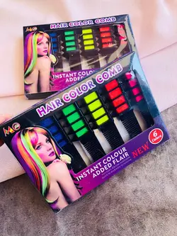 گچ مو رنگی شانه ای