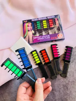 گچ مو رنگی شانه ای