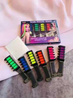 گچ مو رنگی شانه ای