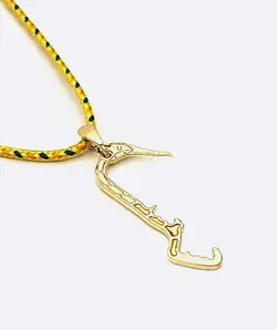 گردنبند برنجی طرح تبر گریول ارتفاع 35