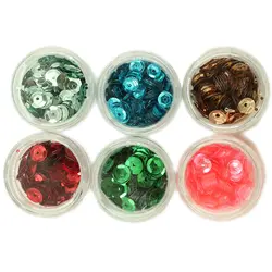 پولک 6 رنگ جعبه طلقی ماه دونه