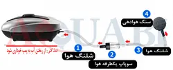 پمپ هوا ریزن ۴ خروجی AIR-8000 آکواریوم RESUN Air Pump