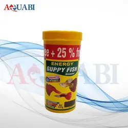 غذا ماهی آکواریوم انرژی گوپی فیش گرانول 137g Guppy fish
