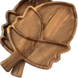 اردوخوری چوبی طرح برگ