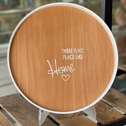 سینی فلزی کف چوب سفید