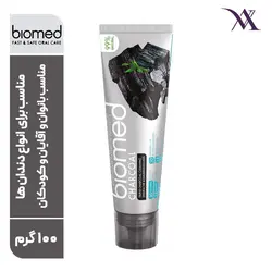 خمیر دندان زغالی سپلات بیومد Splot Biomed مناسب انواع دندان حجم 100 گرم