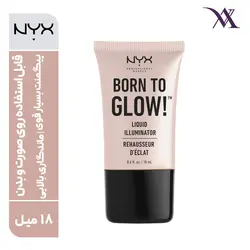 هایلایتر مایع نیکس مدل بورن تو گلو BROWN TO GLOW حجم ۱۸ میلی لیتر