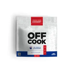 اف کوک تکه های توت فرنگی و بستنی وانیل Strawberry slices and vanilla ice cream