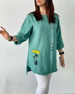 شومیزگلدوزی چتروگربه5️⃣5️⃣2️⃣