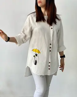 شومیزگلدوزی چتروگربه5️⃣5️⃣2️⃣