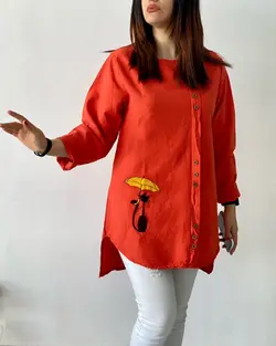 شومیزگلدوزی چتروگربه5️⃣5️⃣2️⃣