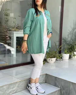 شومیز گلدوزی شکوفه بهار