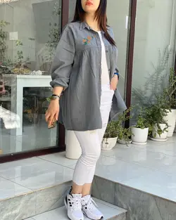 شومیز گلدوزی شکوفه بهار