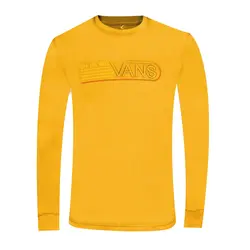 تیشرت آستین بلند ونس رنگ خردلی Vans long sleeve t-shirt