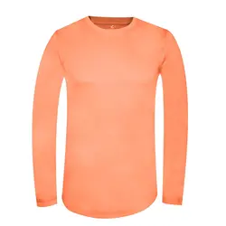 تیشرت آستین بلند طرح زارا 506 رنگ ناریجی Zara 506 long sleeve t-shirt