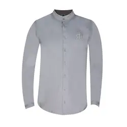 پیراهن پنبه ای آستین بلند روگاچی رنگ طوسی روشن Rugatchi Cotton Long Sleeve Shirt