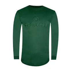 تیشرت آستین بلند کانورس رنگ سبز Converse long sleeve t-shirt