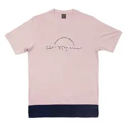 تیشرت استین کوتاه طرح LA رنگ صورتی short sleeve T-SHIRT