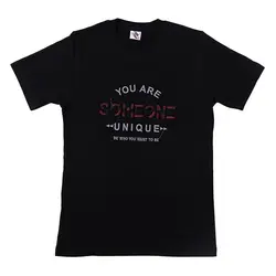 تیشرت آستین کوتاه طرح SOMEONE رنگ مشکی short sleeve T-SHIRT