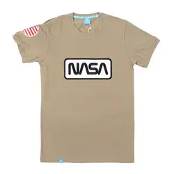 تیشرت آستین کوتاه ادیداس ناسا رنگ قهوه ای روشن ADIDAS short sleeve t-shirt