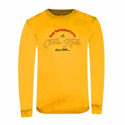 تیشرت آستین بلند کالوین کلین رنگ خردلی Calvin Klein long sleeve t-shirt