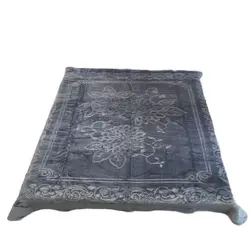 پتو گلبافت دونفره پرسی تک رنگ طرح ۳۵۰/80 سایز ۲4۰*220