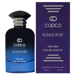 ادوپرفیوم مردانه کوبکو مدل HOMME SPORTاسانس ورساچه پورهوم حجم 120 میل - لوزام آرایشی بهداشتی بهنام