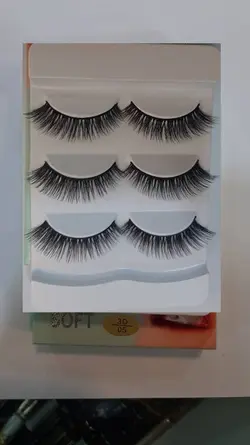 مژه 3 بعدی H.R.Y سه جفتی کد 05 - لوزام آرایشی بهداشتی بهنام