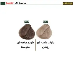 رنگ مو نچرال گروه رنگ ماسه ایی - لوزام آرایشی بهداشتی بهنام