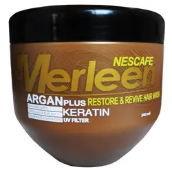 ماسک احیا کننده موی آسیب دیده و رنگ شده مرلین مدل Restore And Revive حجم 500 میل - لوزام آرایشی بهداشتی بهنام