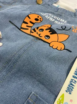 خرید و قیمت بیلر بلند جین طرح بچه ببر - بانی بی بی