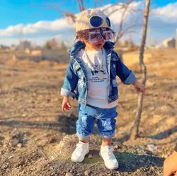 خرید و قیمت کت و شلوار جین زاپدار - بانی بی بی