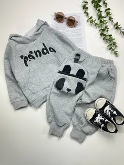 مشخصات، قیمت و خرید ست هودی پاندا و شلوار کیف دار - بانی بی بی