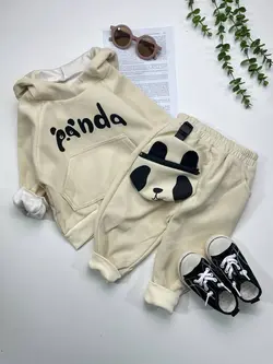 مشخصات، قیمت و خرید ست هودی پاندا و شلوار کیف دار - بانی بی بی