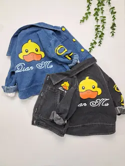 مشخصات، قیمت و خرید سه تیکه کت و بلوز شلوار جین اردک - بانی بی بی