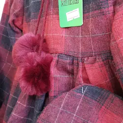 مشخصات، قیمت و خرید پیراهن پشمی دخترانه با کلاه - بانی بی بی