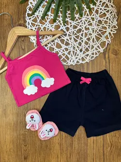 مشخصات، قیمت و خرید ست نیم تنه و شلوارک پاپیونی - بانی بی بی