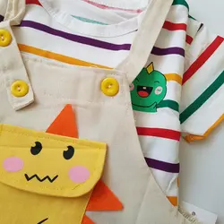 ست دو تیکه بلوز و بیلر دایناسور