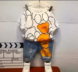 تیشرت خرس و شلوارک زاپدار