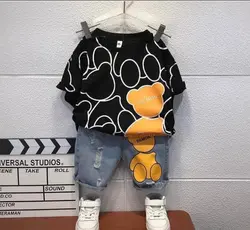 تیشرت خرس و شلوارک زاپدار