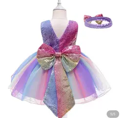 خرید و قیمت ست پیراهن فانتزی دخترانه و گلسر - بانی بی بی