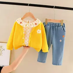 سه تیکه دخترانه گل و گلسر ست