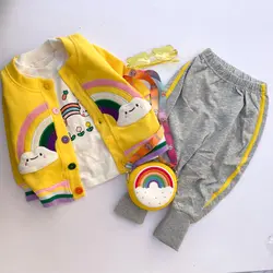 خرید و قیمت سه تیکه رنگین کمان دخترانه - بانی بی بی