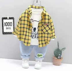 سه تیکه خرس پیراهن چهارخانه