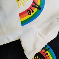 ست دو تیکه بلوز و بیلر رنگین کمان