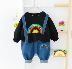 ست دو تیکه بلوز و بیلر رنگین کمان