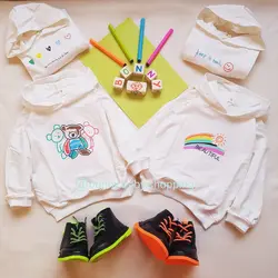 هودی سفید شکل دار