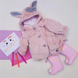 پالتو خرگوش خز به همراه کیف