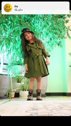 بارانی کتان بلند دخترانه