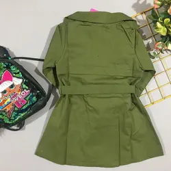 بارانی کتان بلند دخترانه